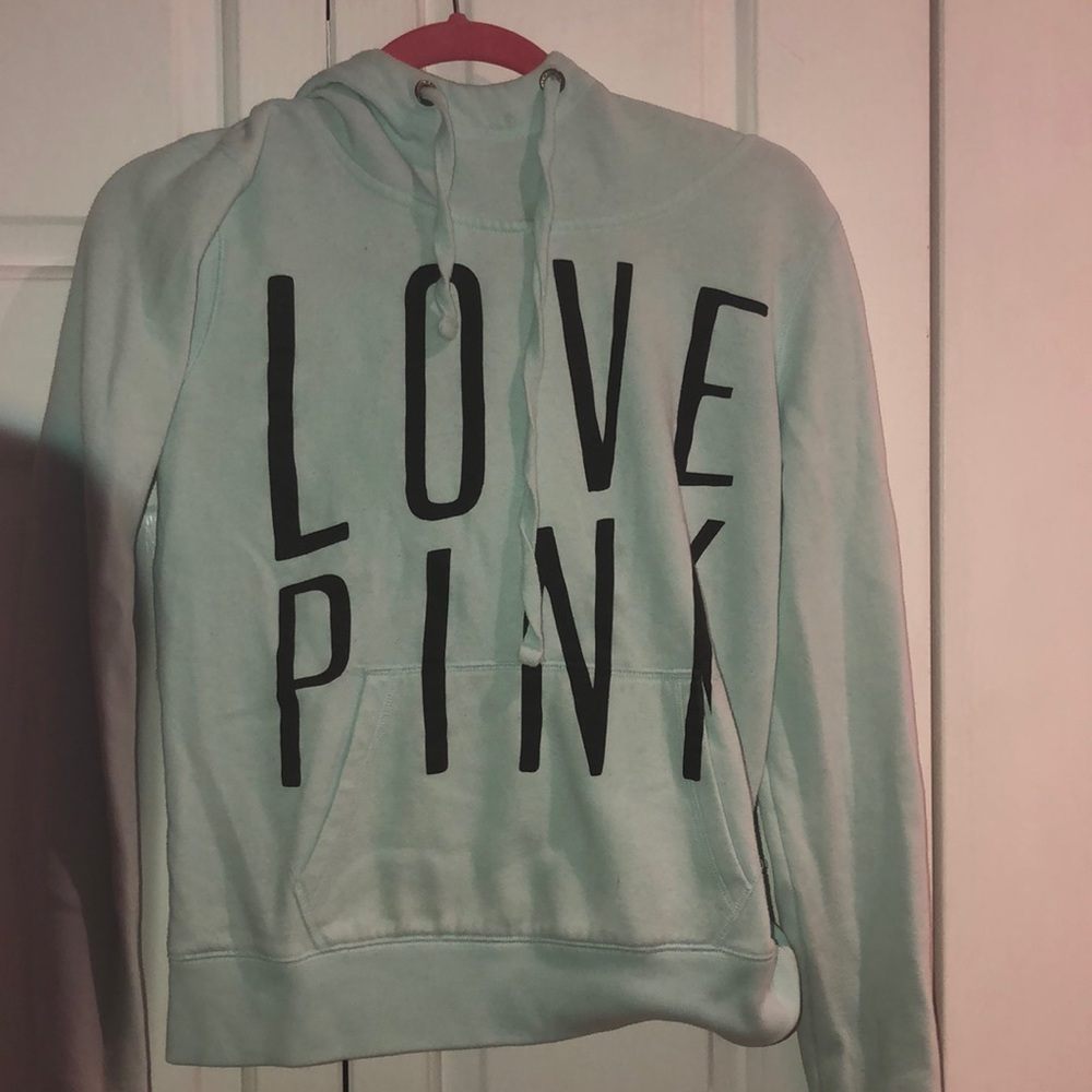 Light teal pink top